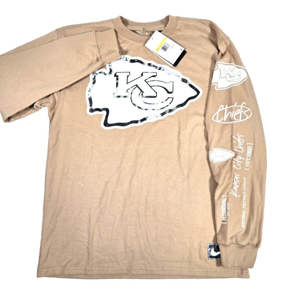 Kansas City Chiefs Men's Small Nike Long Sleeve Heavy Max 90 Tee New
